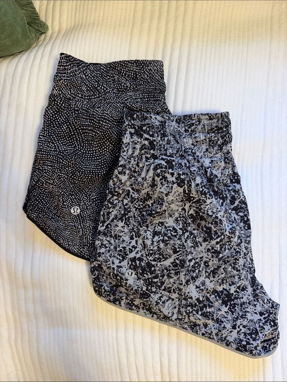 lululemon athletica Black and White Athletic Shorts Duo